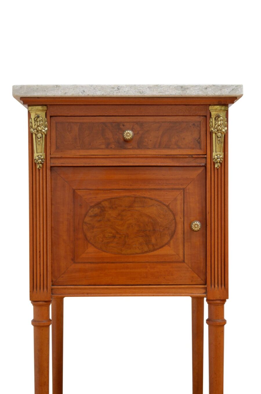 Pair Of Satinwood Bedside Cabinets - Image 5