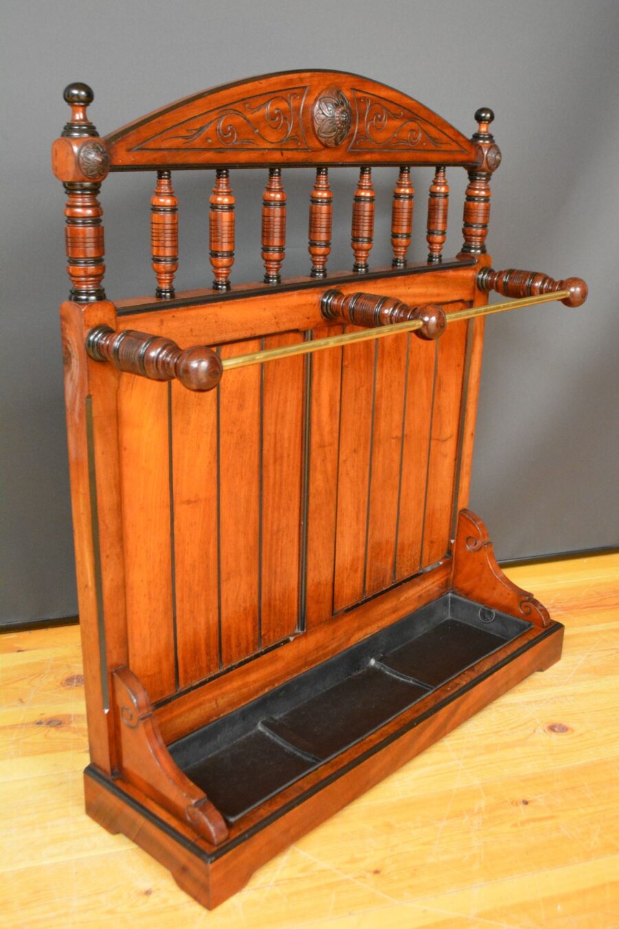 Victorian Mahogany And Ebonised Stick Stand - Image 5