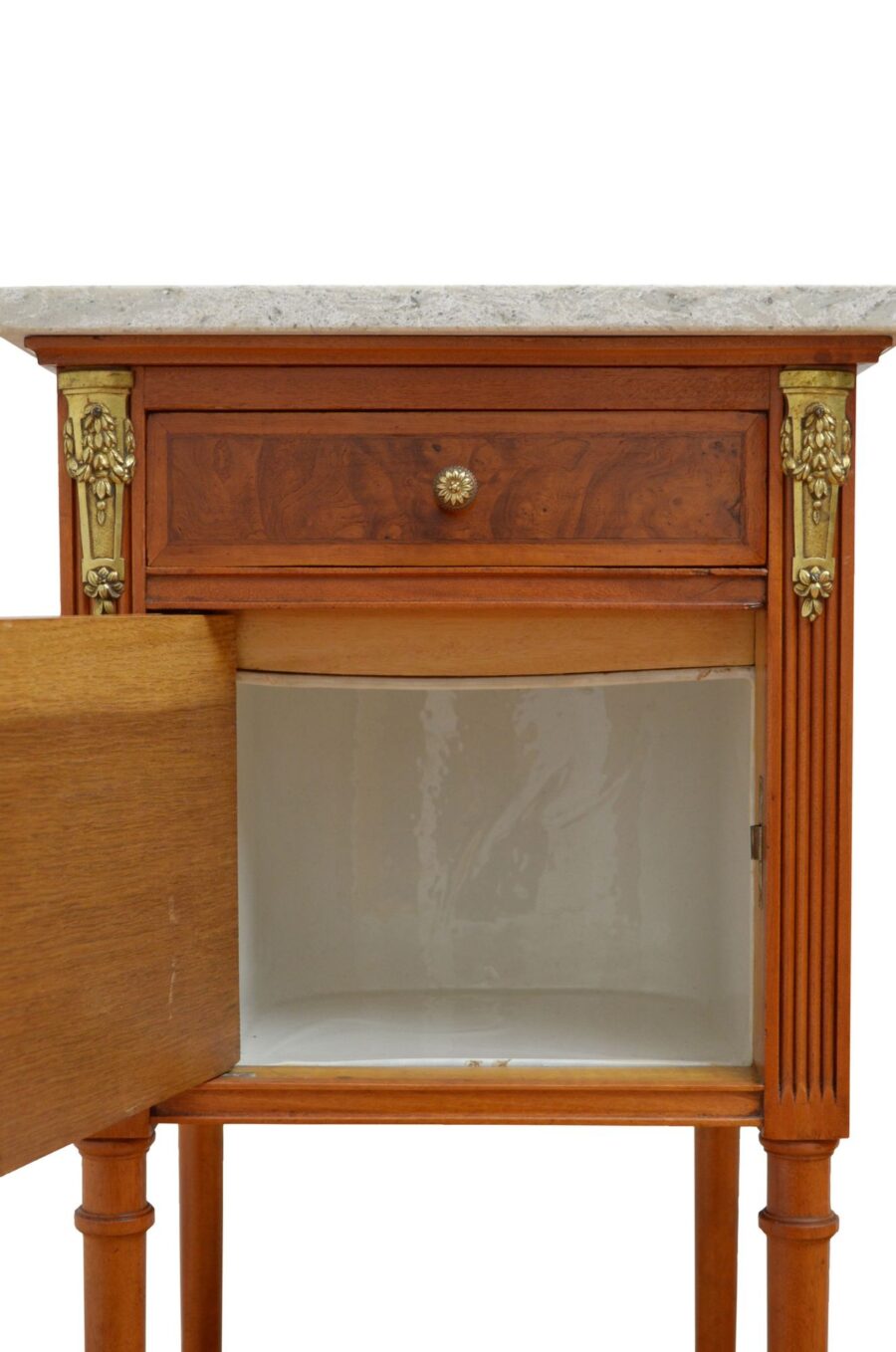 Pair Of Satinwood Bedside Cabinets - Image 6
