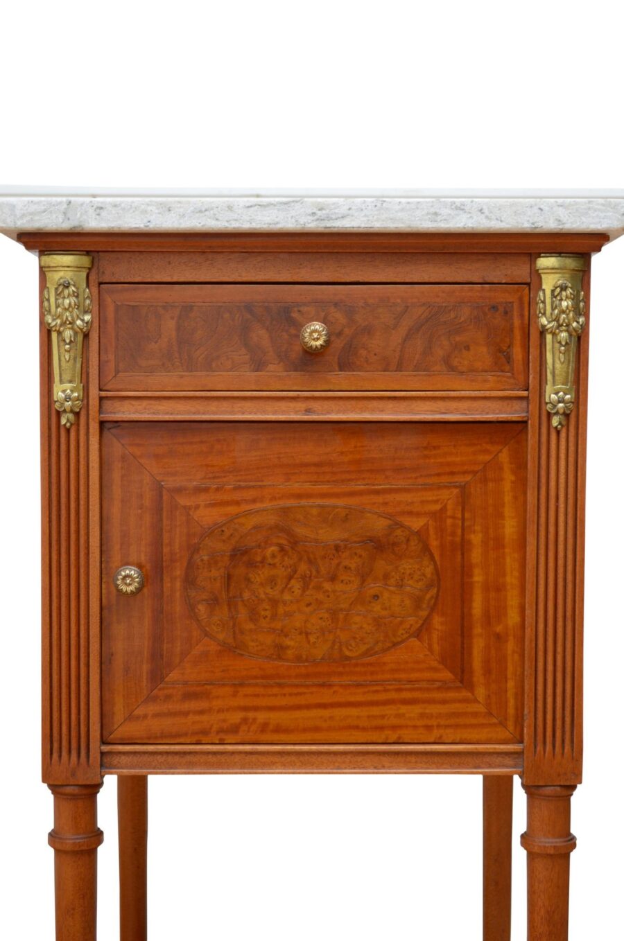 Pair Of Satinwood Bedside Cabinets - Image 8