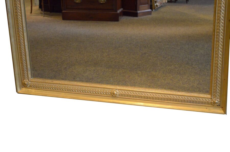 Outstanding Large Antique Giltwood Wall Mirror H158cm - Image 10
