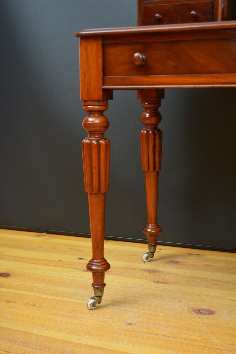 English Victorian Mahogany Dressing Table - Image 14