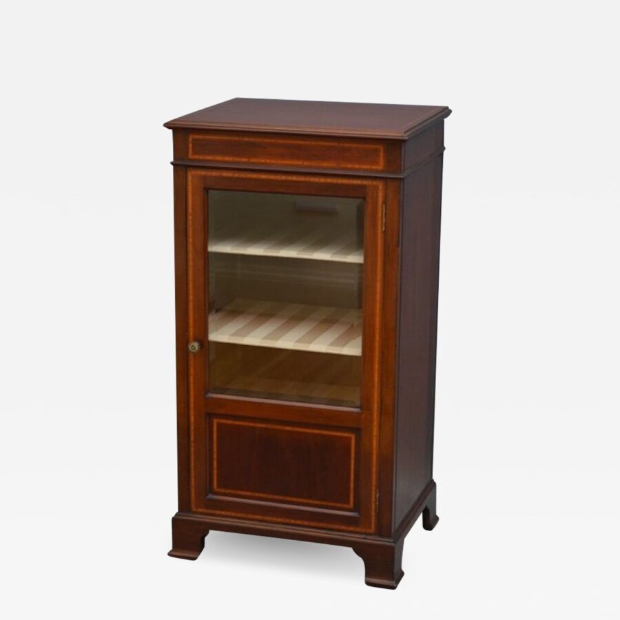 ELEGANT EDWARDIAN MAHOGANY CABINET - Image 2