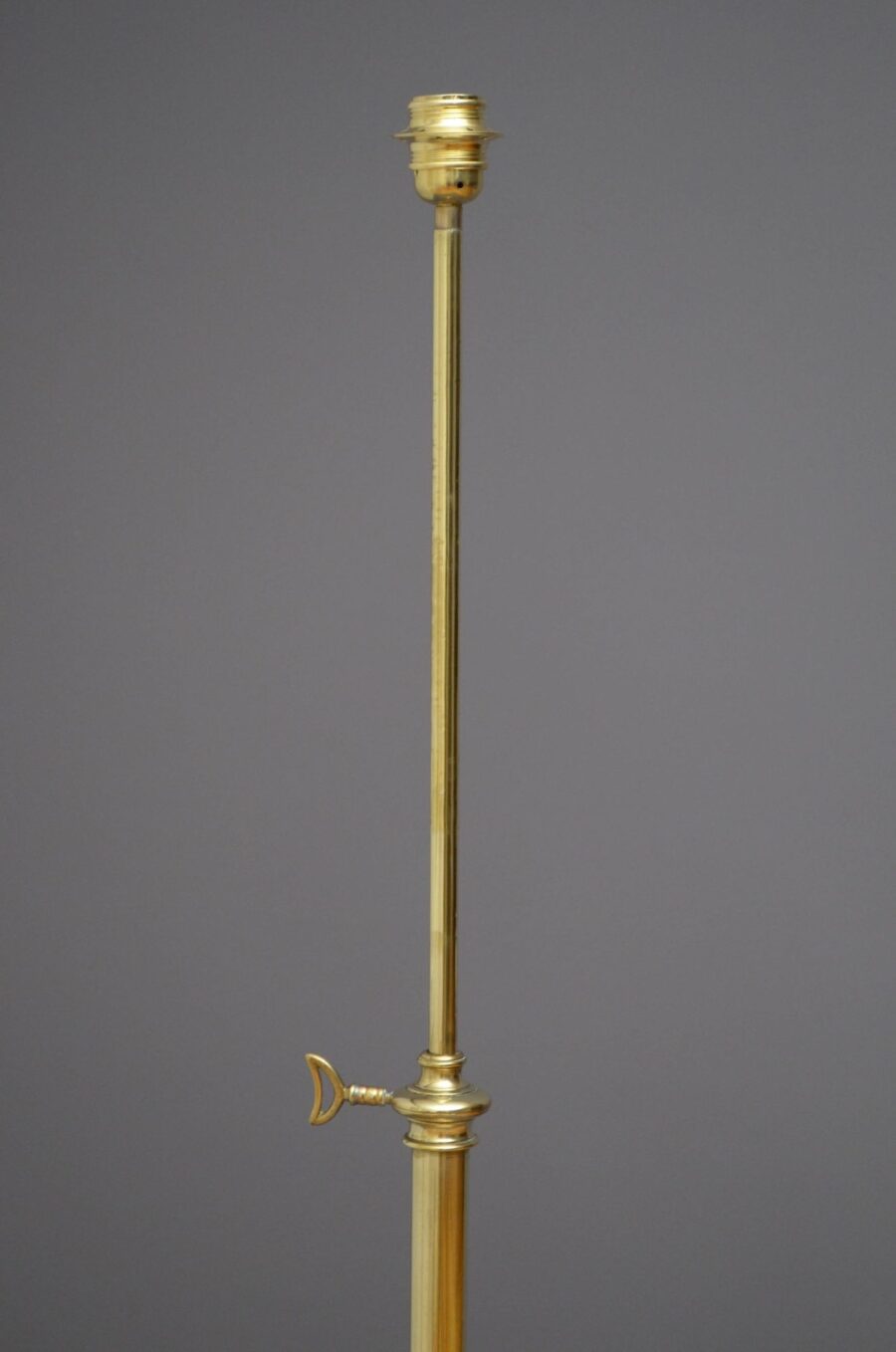 Early XXth Century Brass Floor Lamp - Image 4