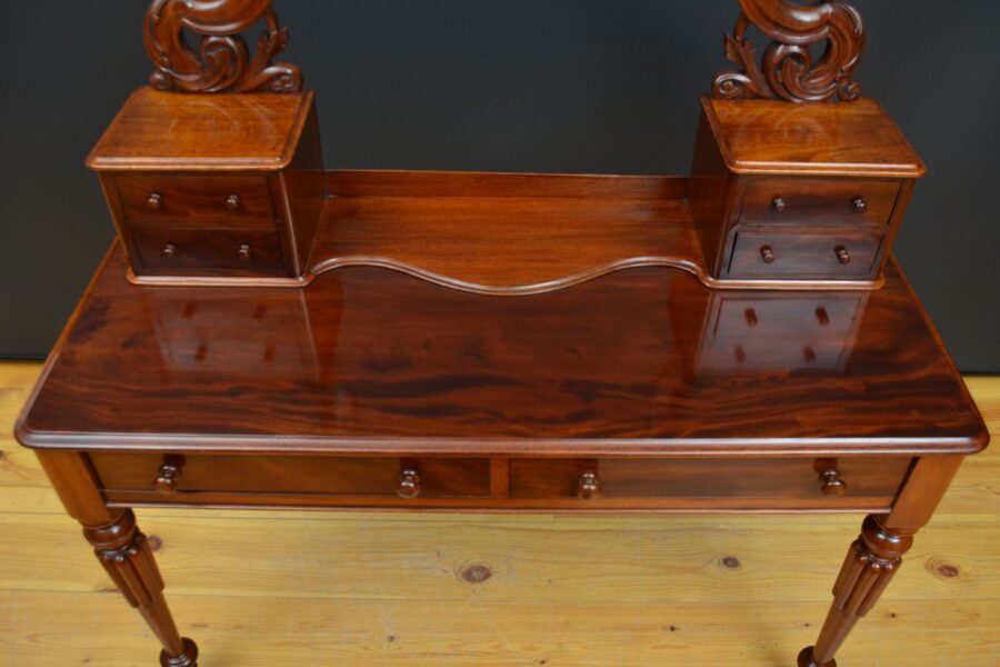 English Victorian Mahogany Dressing Table - Image 5