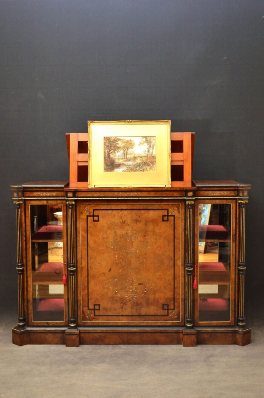 Exhibition Quality Credenza with Picture Stand and Storage - Image 11