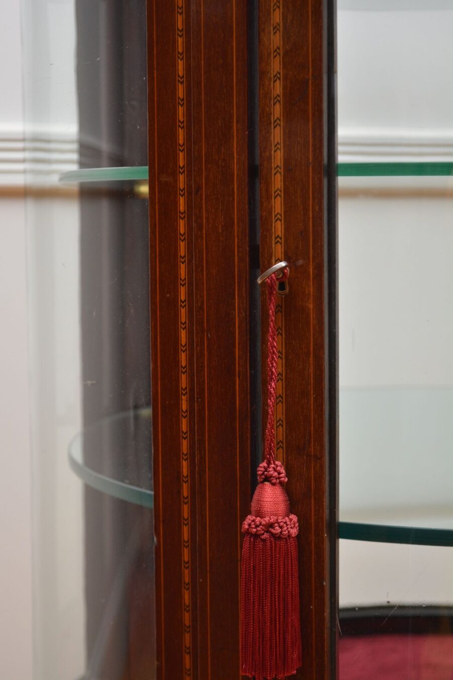 Large Cylindrical Edwardian Display Cabinet - Image 12