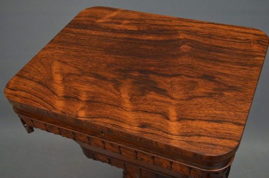 William IV Work Table in Rosewood Sewing Table - Image 4