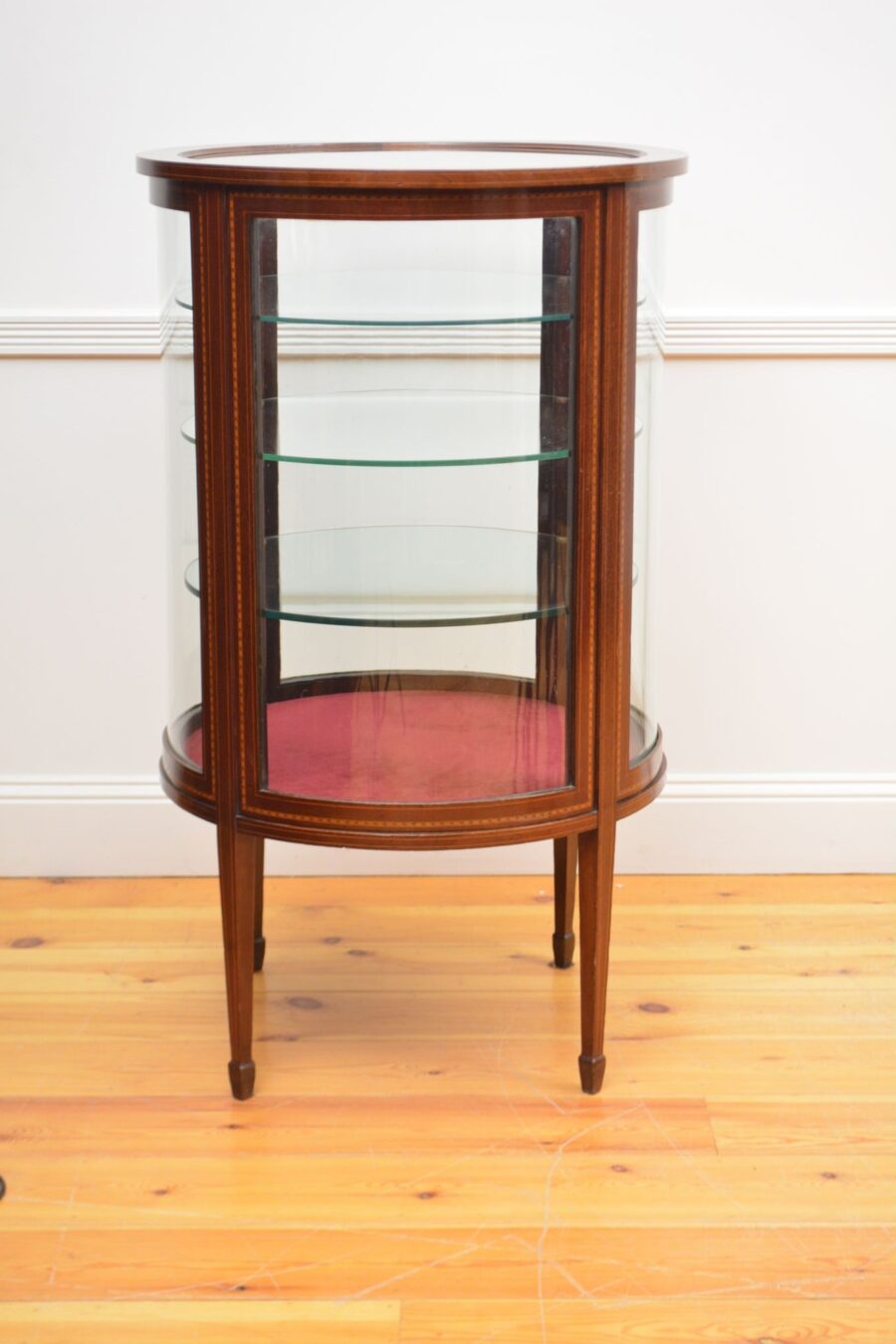 Large Cylindrical Edwardian Display Cabinet - Image 5