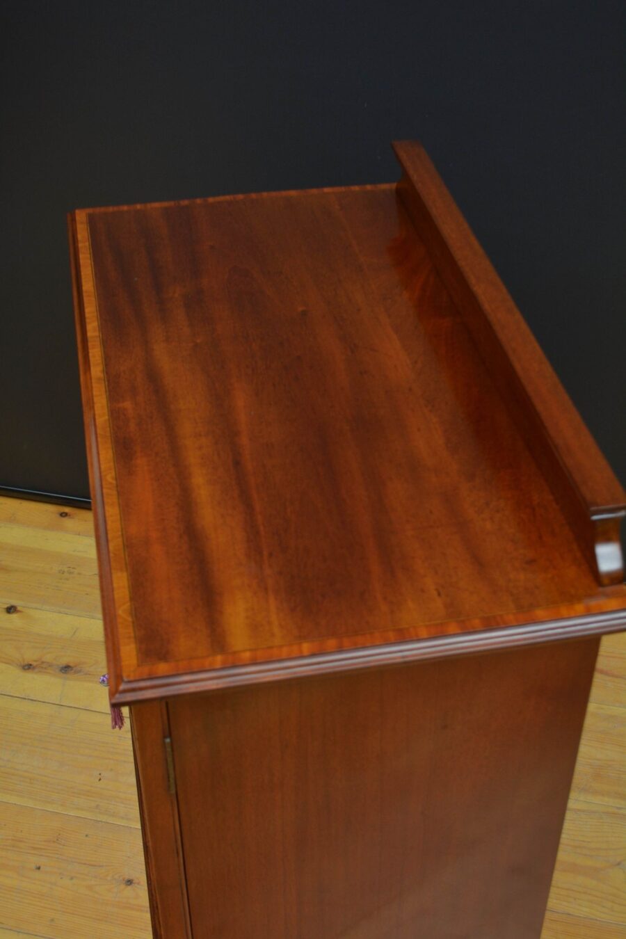 Edwardian Mahogany Two Door Cabinet Low - Image 5