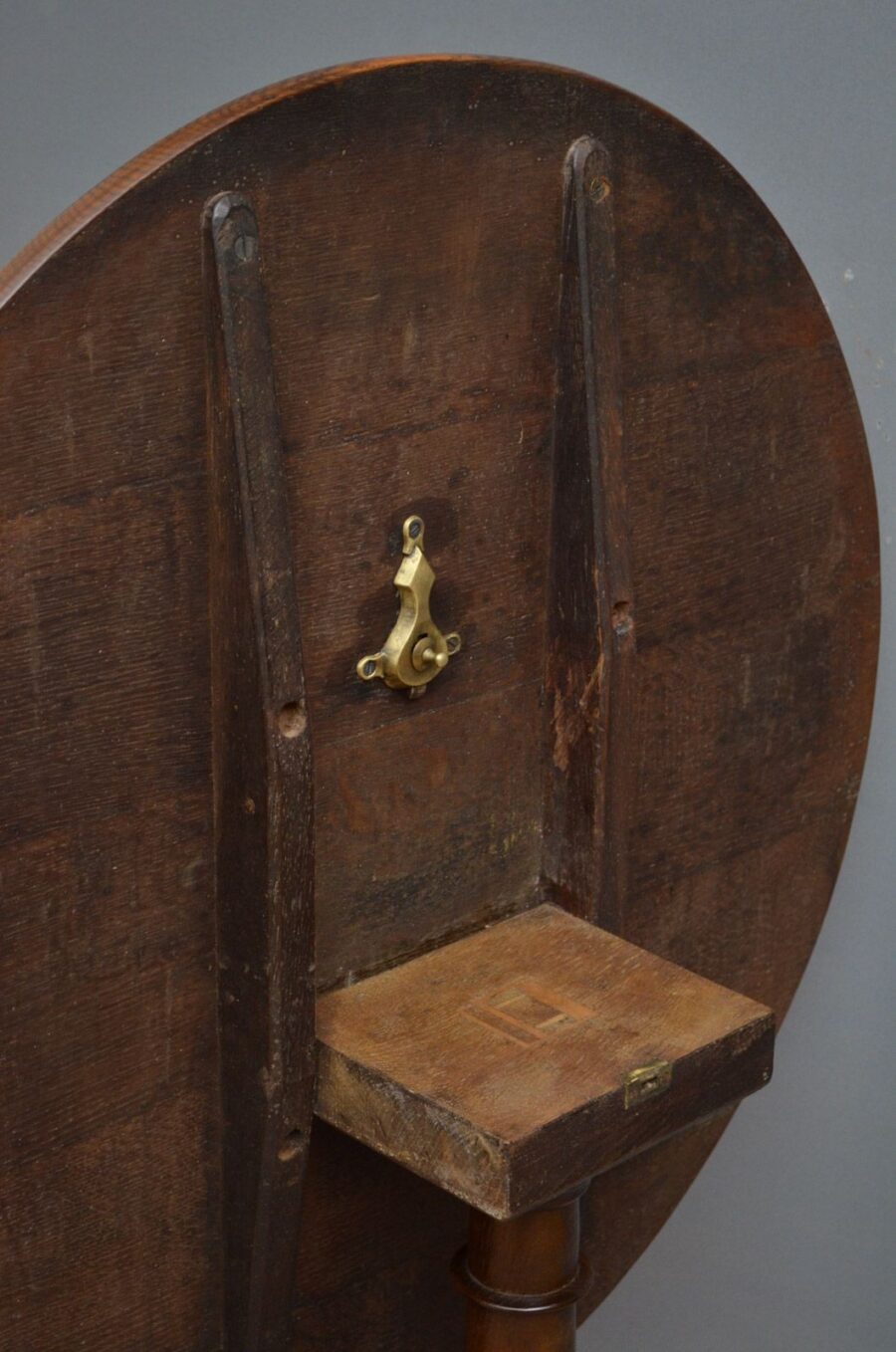 George III Oak Tilt Top Table - Image 5