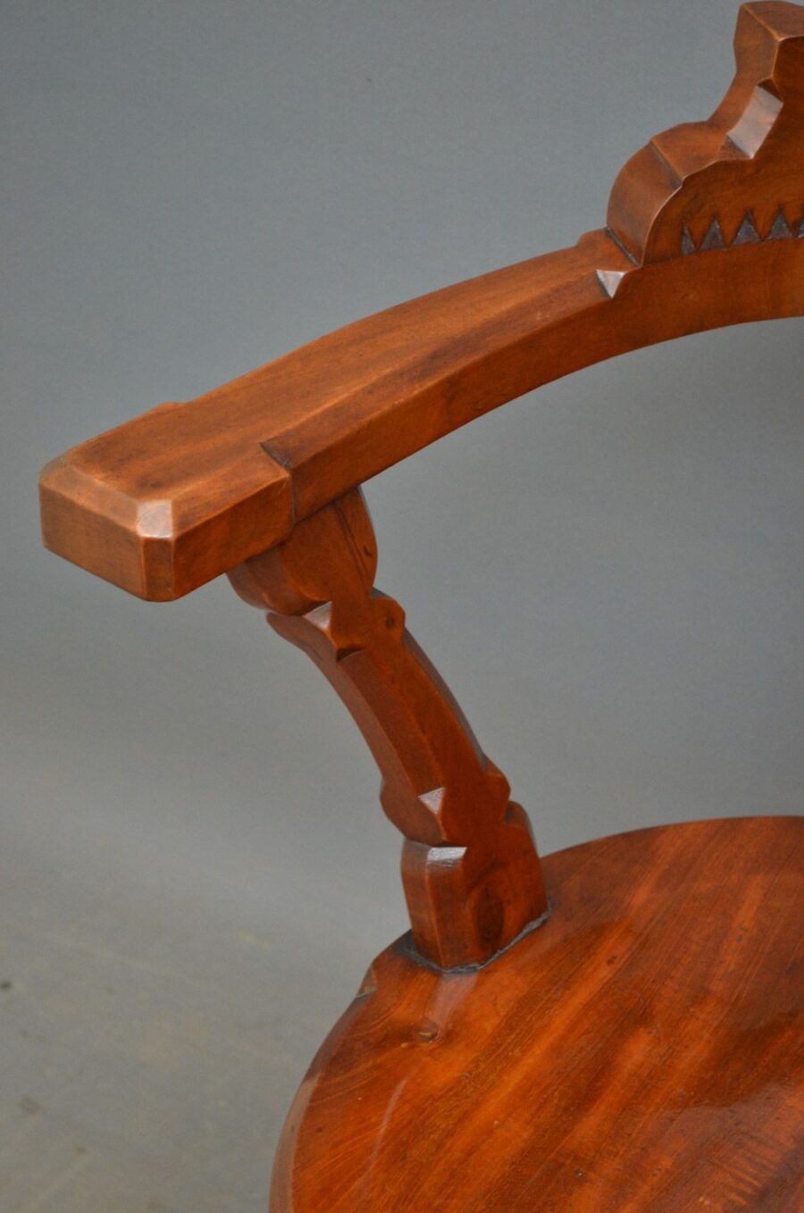 Victorian Mahogany Office Chair - Image 5