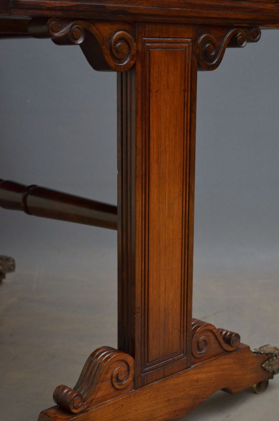 Exceptional Regency Rosewood Library Table of Small Proportions - Image 9