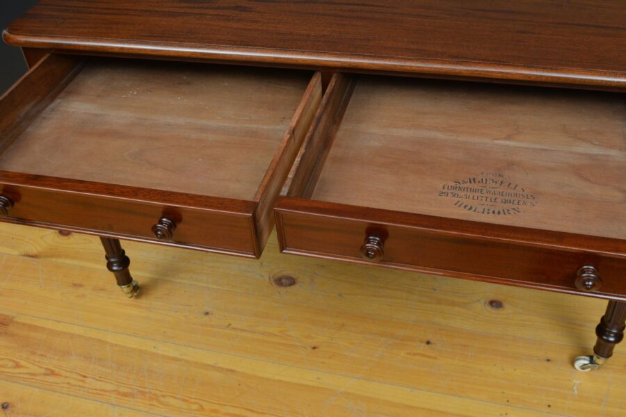 Victorian Mahogany Writing Table / Dressing Table - Image 7