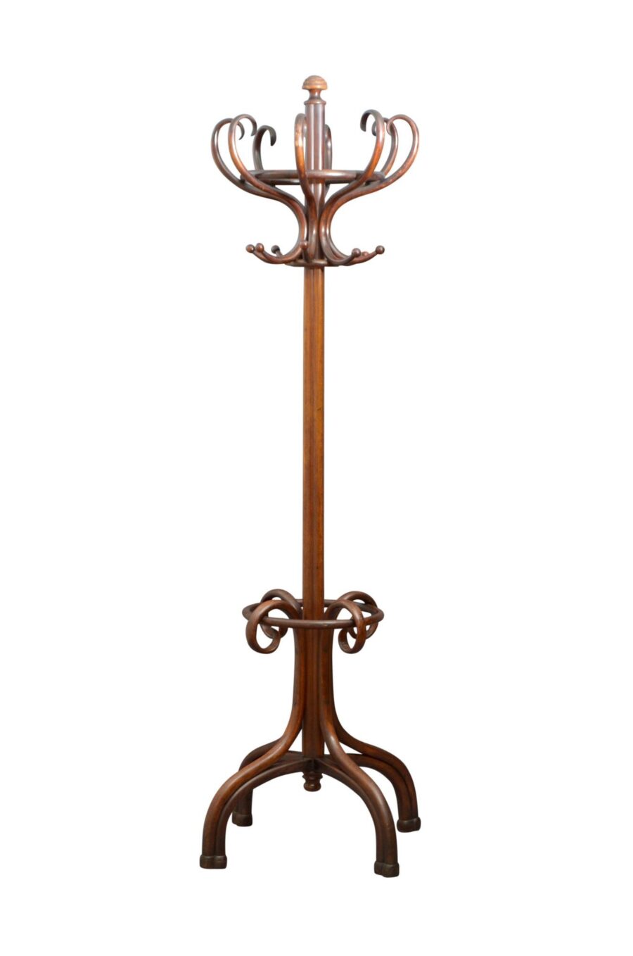 Original Thonet Bentwood Hall Stand / Coat Stand, Stamped