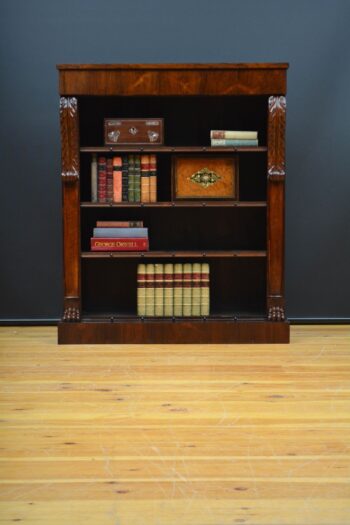William IV Open Bookcase in Rosewood