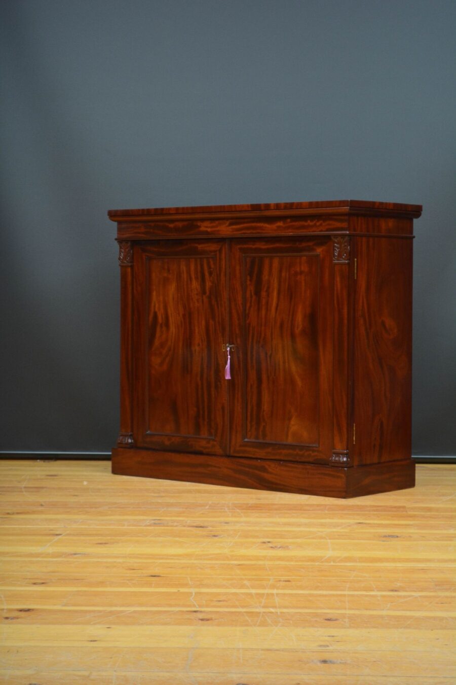 Finest Quality English William IV Two Door Chiffonier in Mahogany