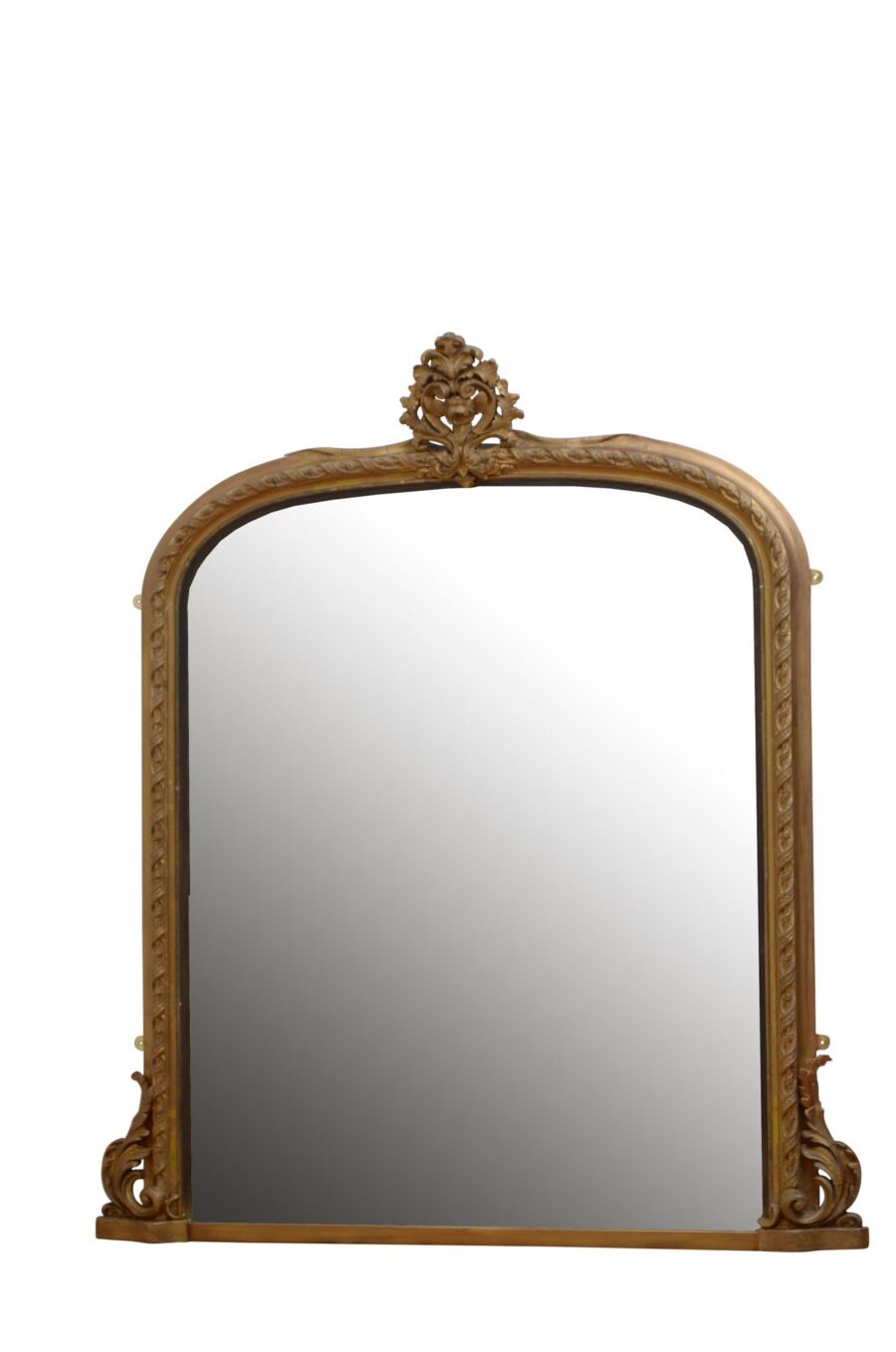 A Large 19th Century Gilded Wall Mirror H155cm