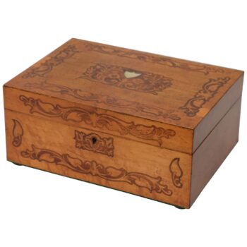 Superb Victorian Bird's-Eye Maple Jewellery Box