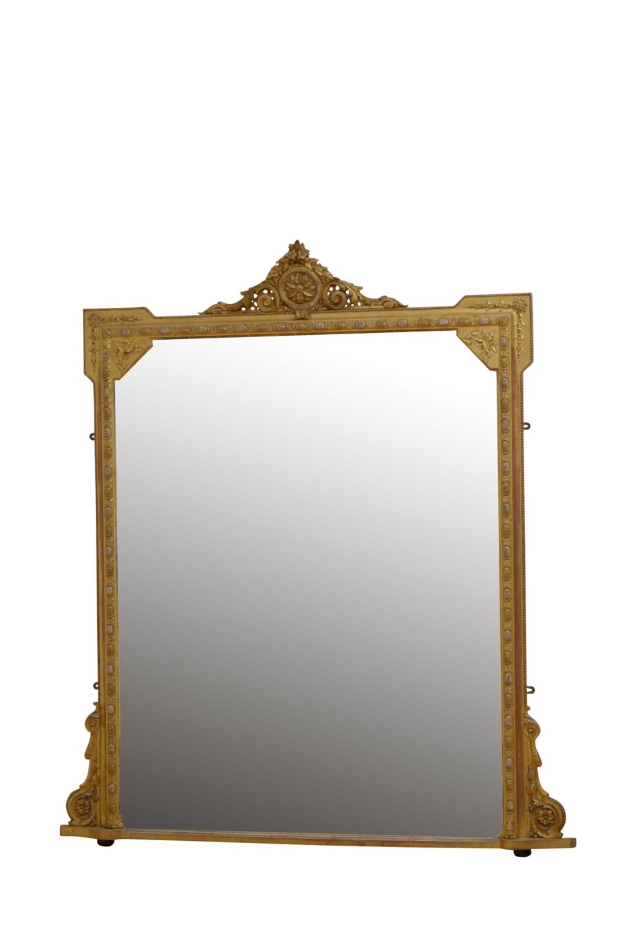 Victorian English Gilded Wall Mirror H151cm