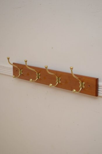 Victorian Coat Rack Walnut Coat Hooks