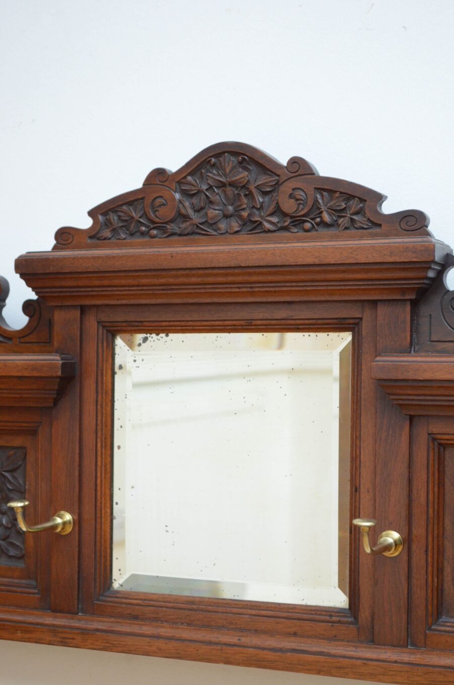 Edwardian Walnut Coat Rack Coat Hooks - Image 11