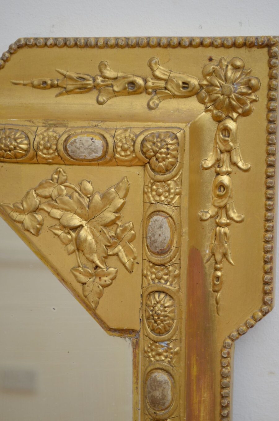 Victorian English Gilded Wall Mirror H151cm - Image 11