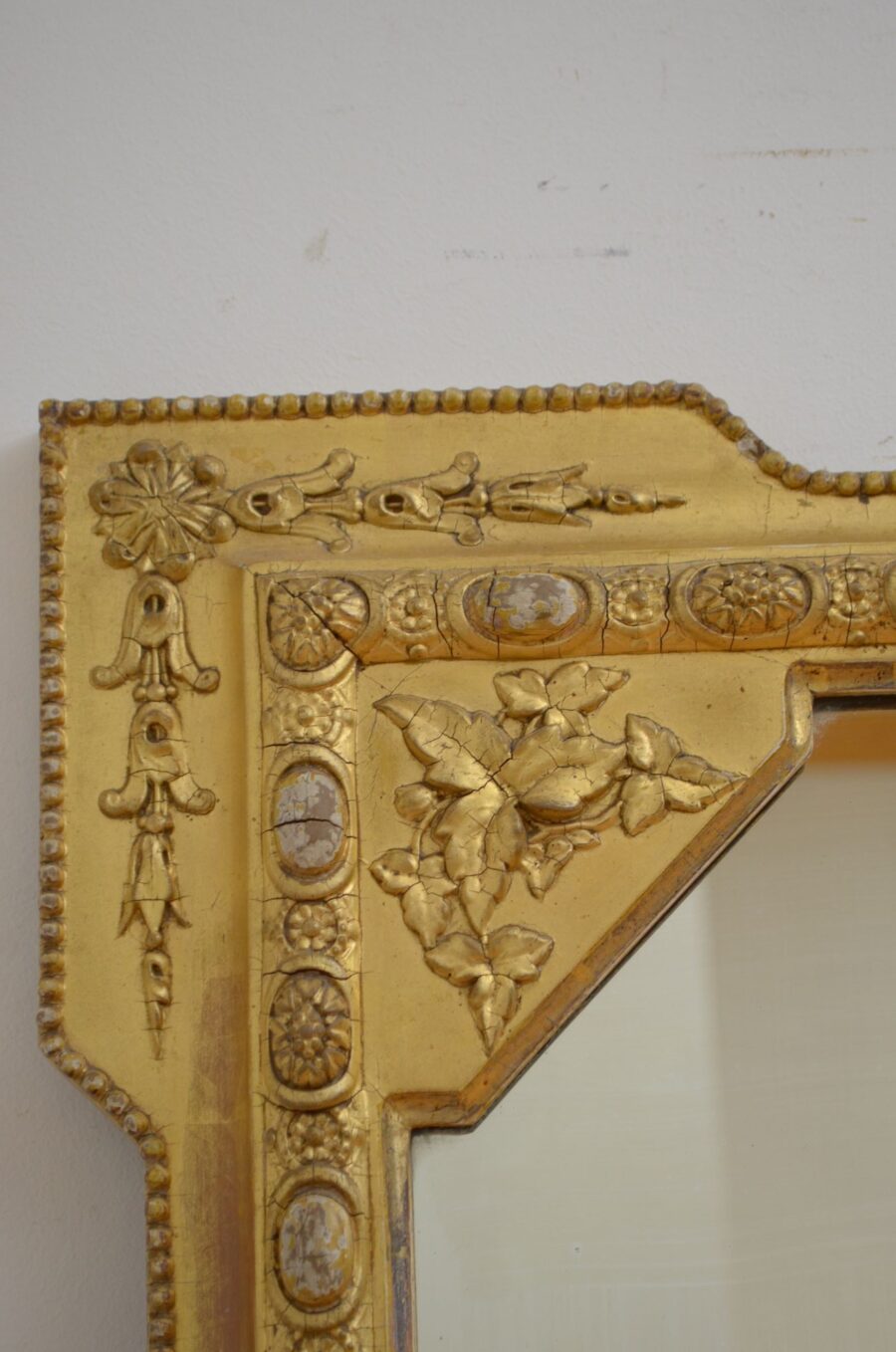 Victorian English Gilded Wall Mirror H151cm - Image 12