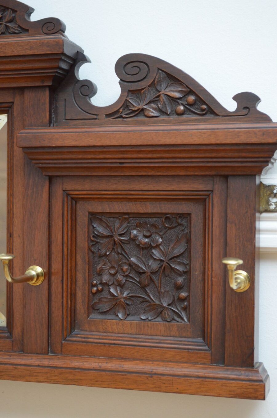 Edwardian Walnut Coat Rack Coat Hooks - Image 13