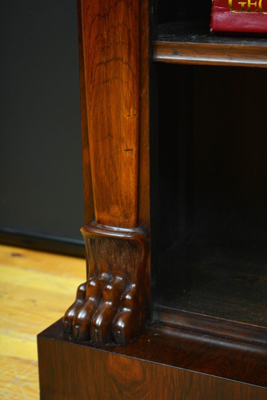 William IV Open Bookcase in Rosewood - Image 13