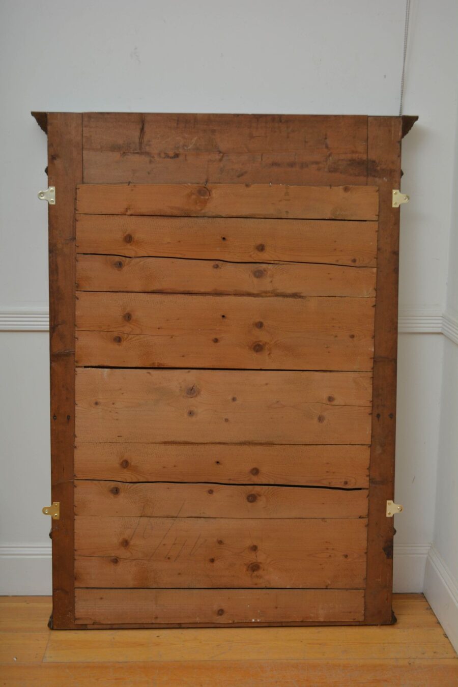 Turn of the Century Walnut Wall Mirror H152cm - Image 13