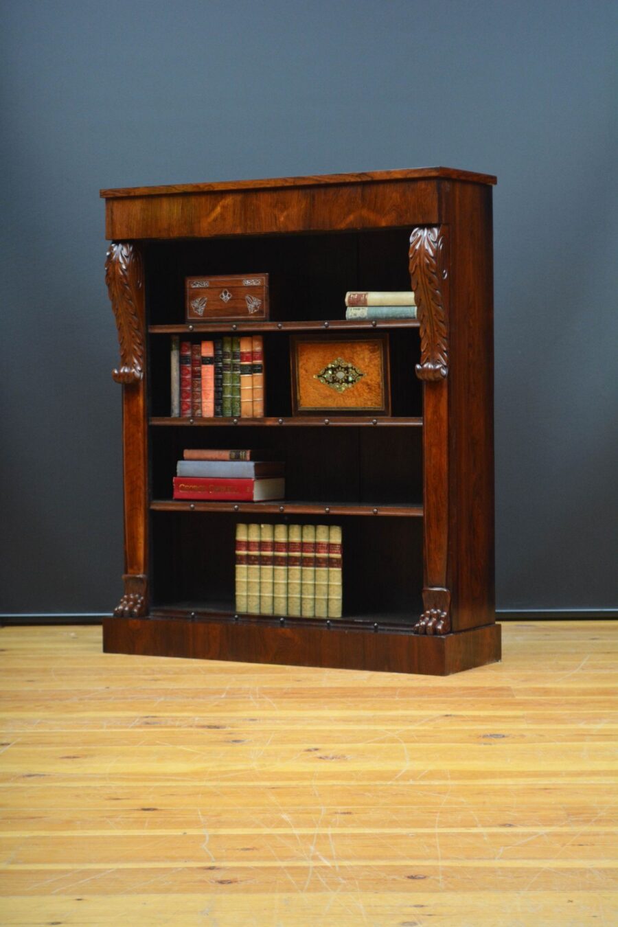 William IV Open Bookcase in Rosewood - Image 2