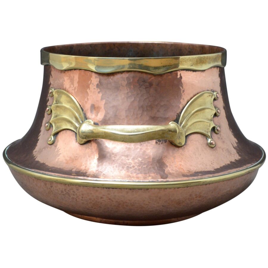 Large Victorian Copper and Brass Vessel - Image 2