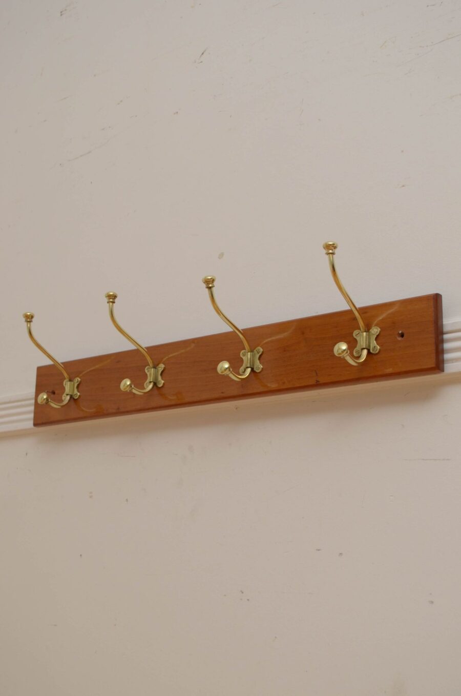 Victorian Coat Rack Walnut Coat Hooks - Image 2