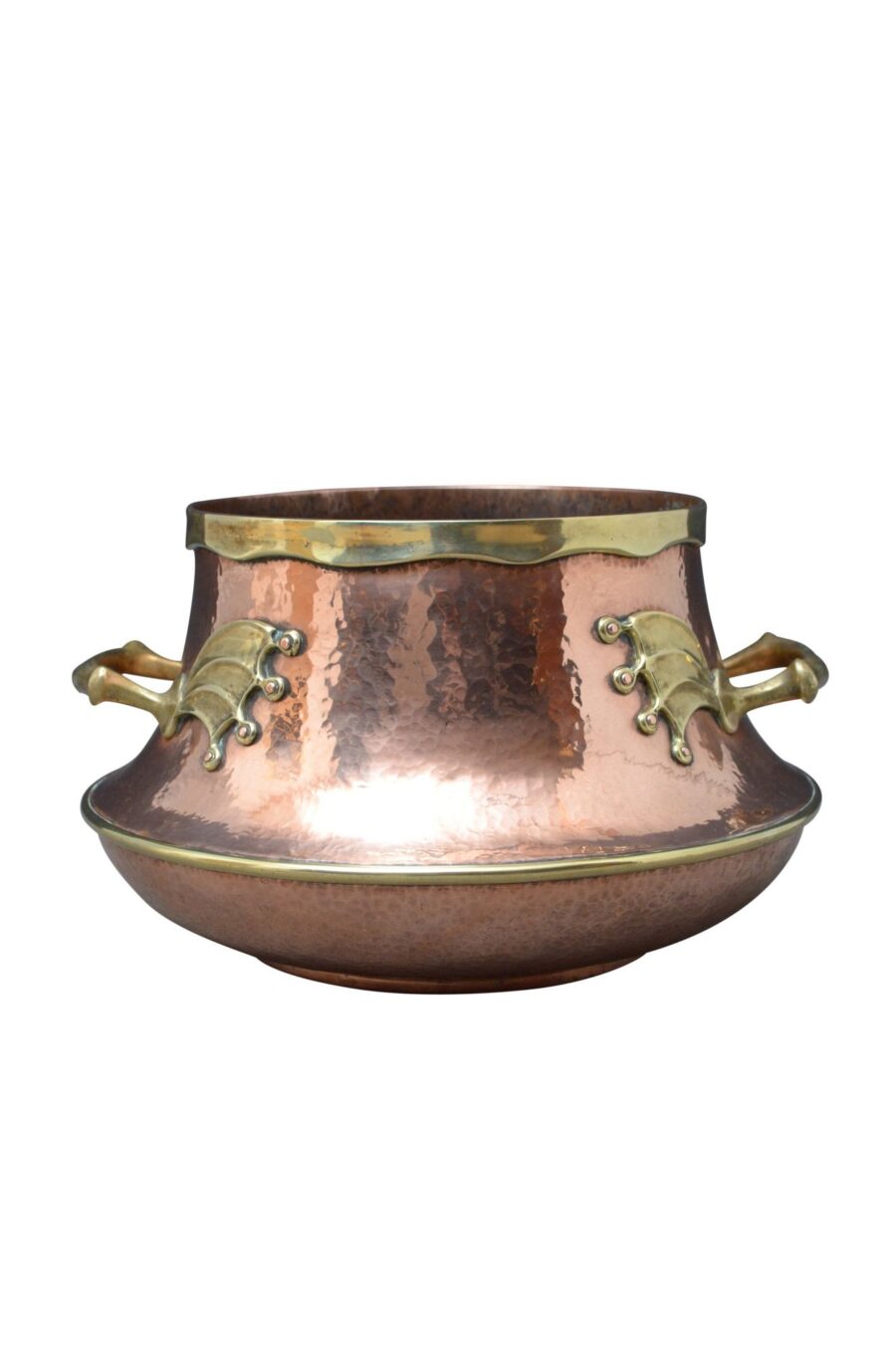 Large Victorian Copper and Brass Vessel - Image 3