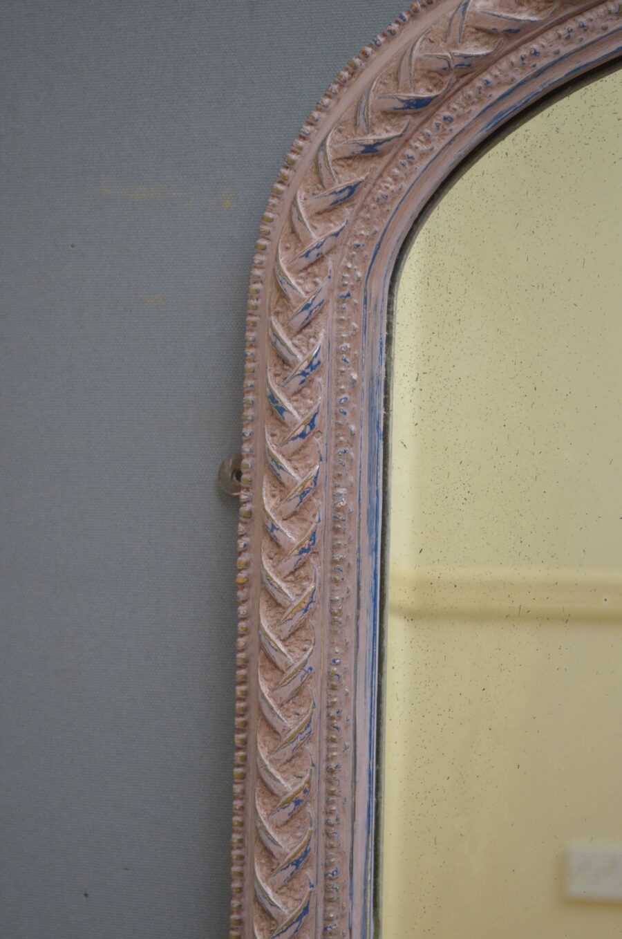 Late 19th Century Painted Wall Mirror - Image 4