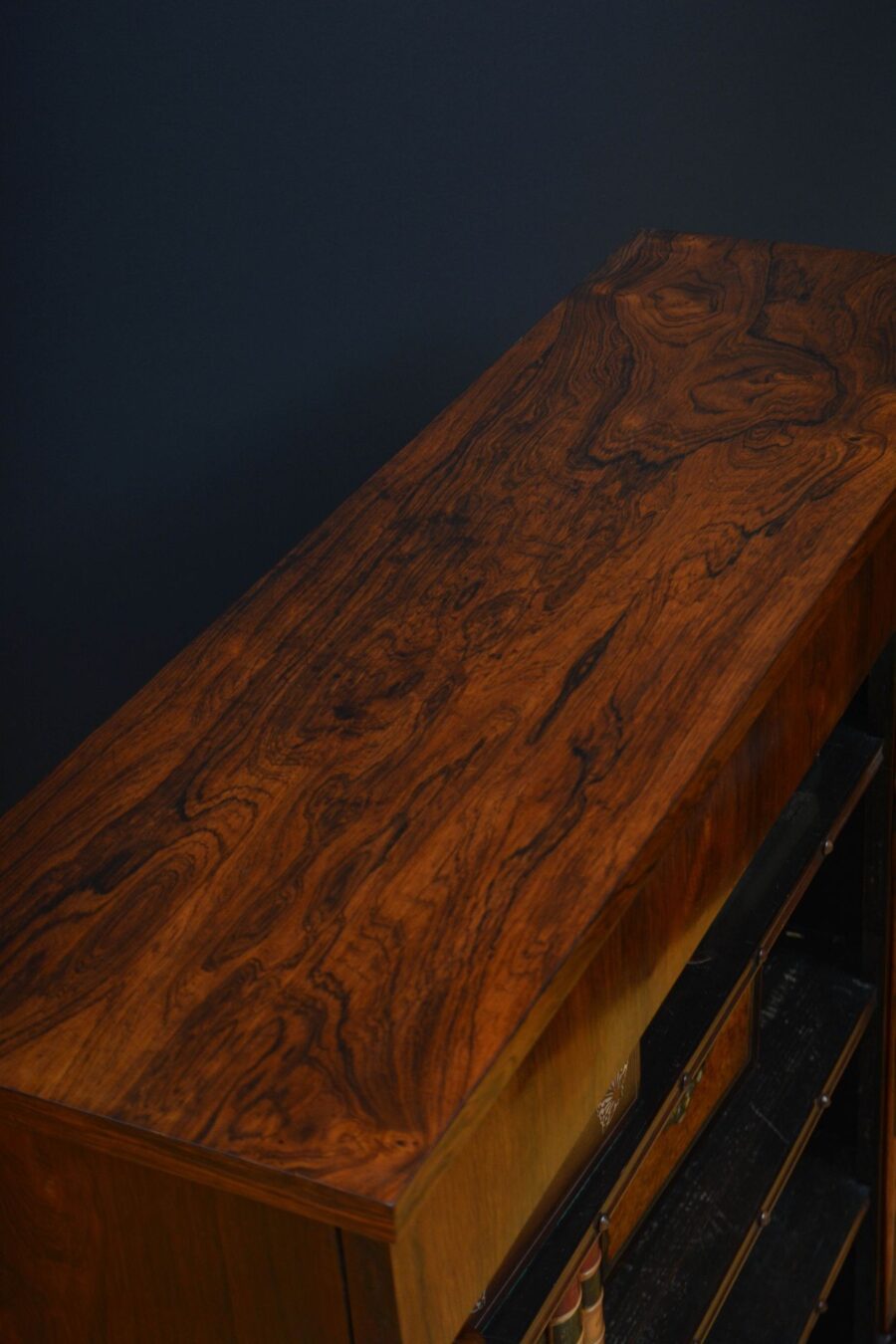 William IV Open Bookcase in Rosewood - Image 5