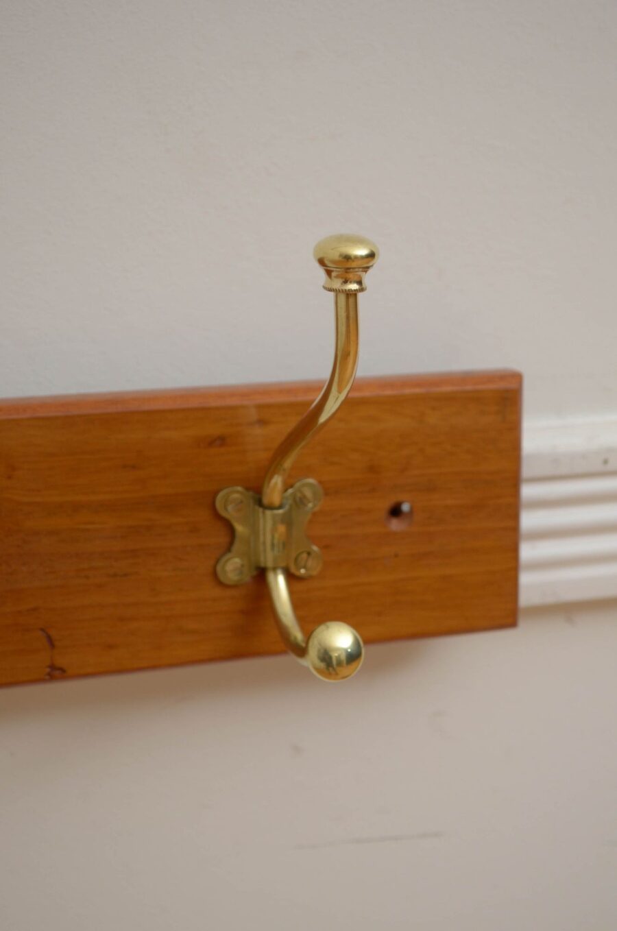 Victorian Coat Rack Walnut Coat Hooks - Image 7