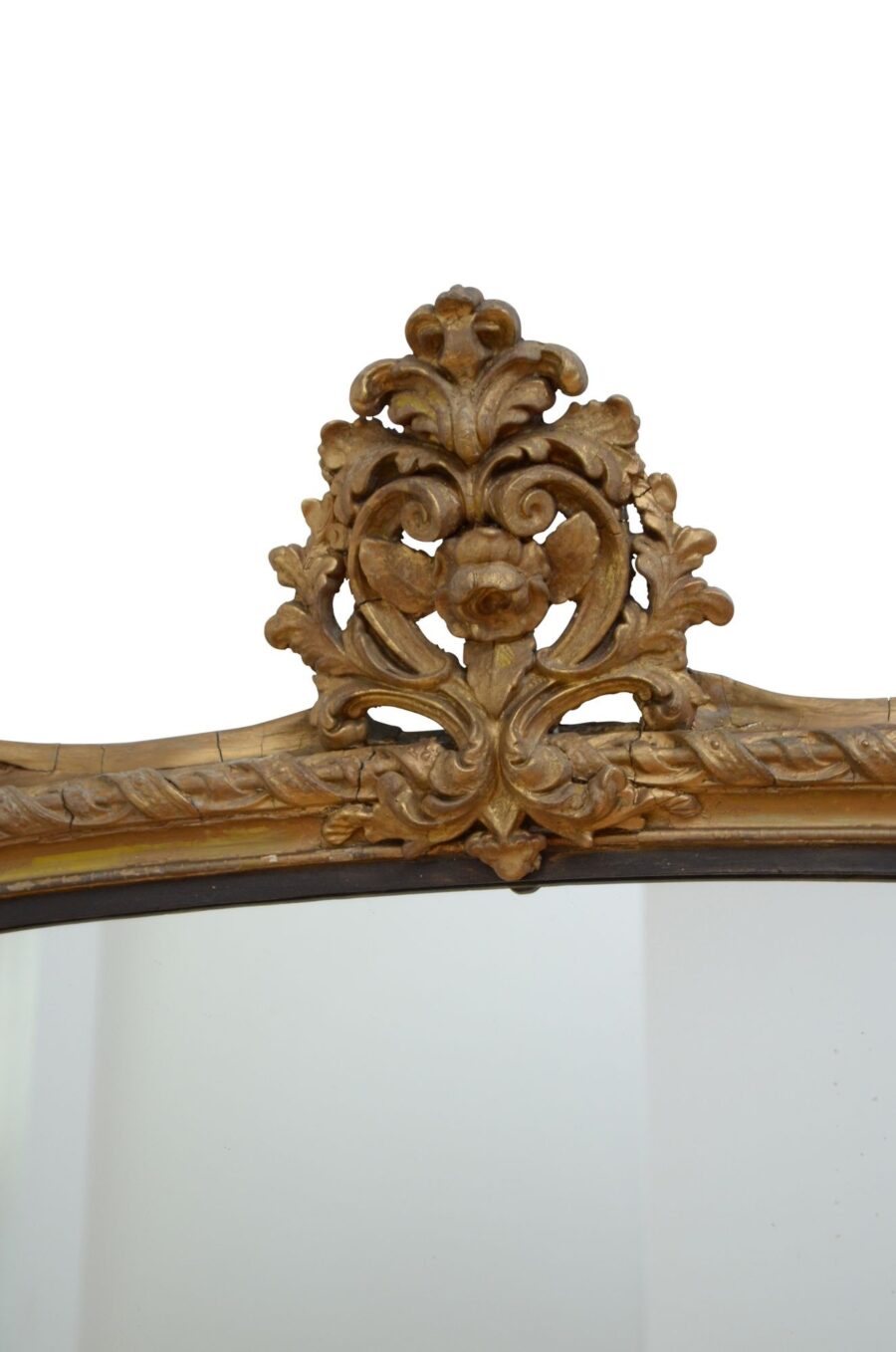 A Large 19th Century Gilded Wall Mirror H155cm - Image 8