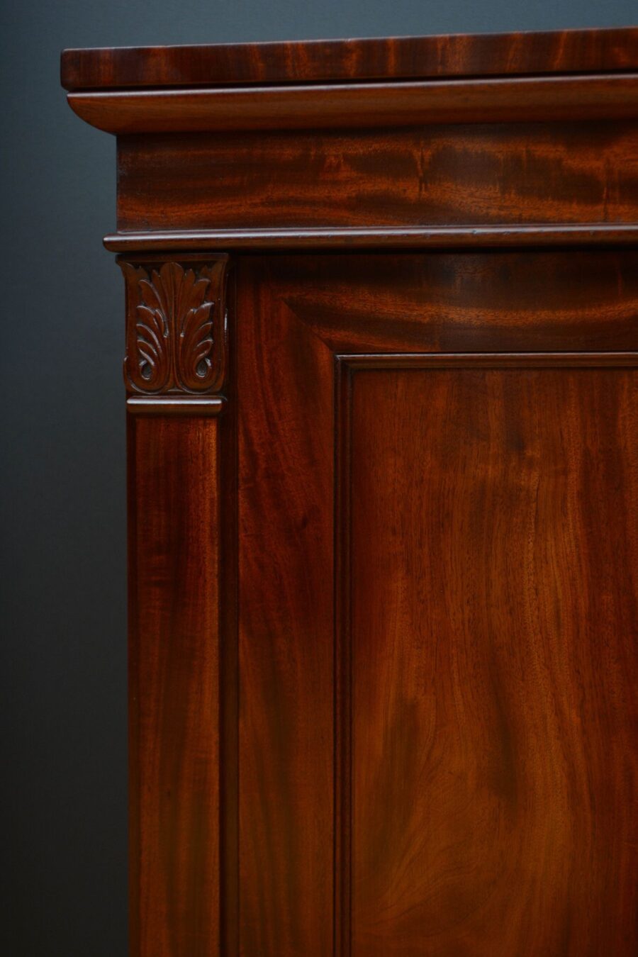 Finest Quality English William IV Two Door Chiffonier in Mahogany - Image 8