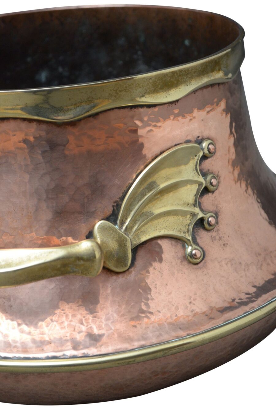 Large Victorian Copper and Brass Vessel - Image 9