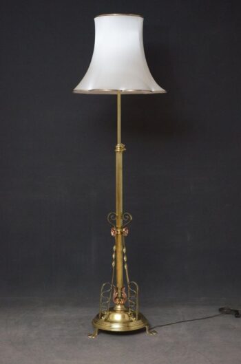 Exceptional Art Nouveau Floor Standard Lamp