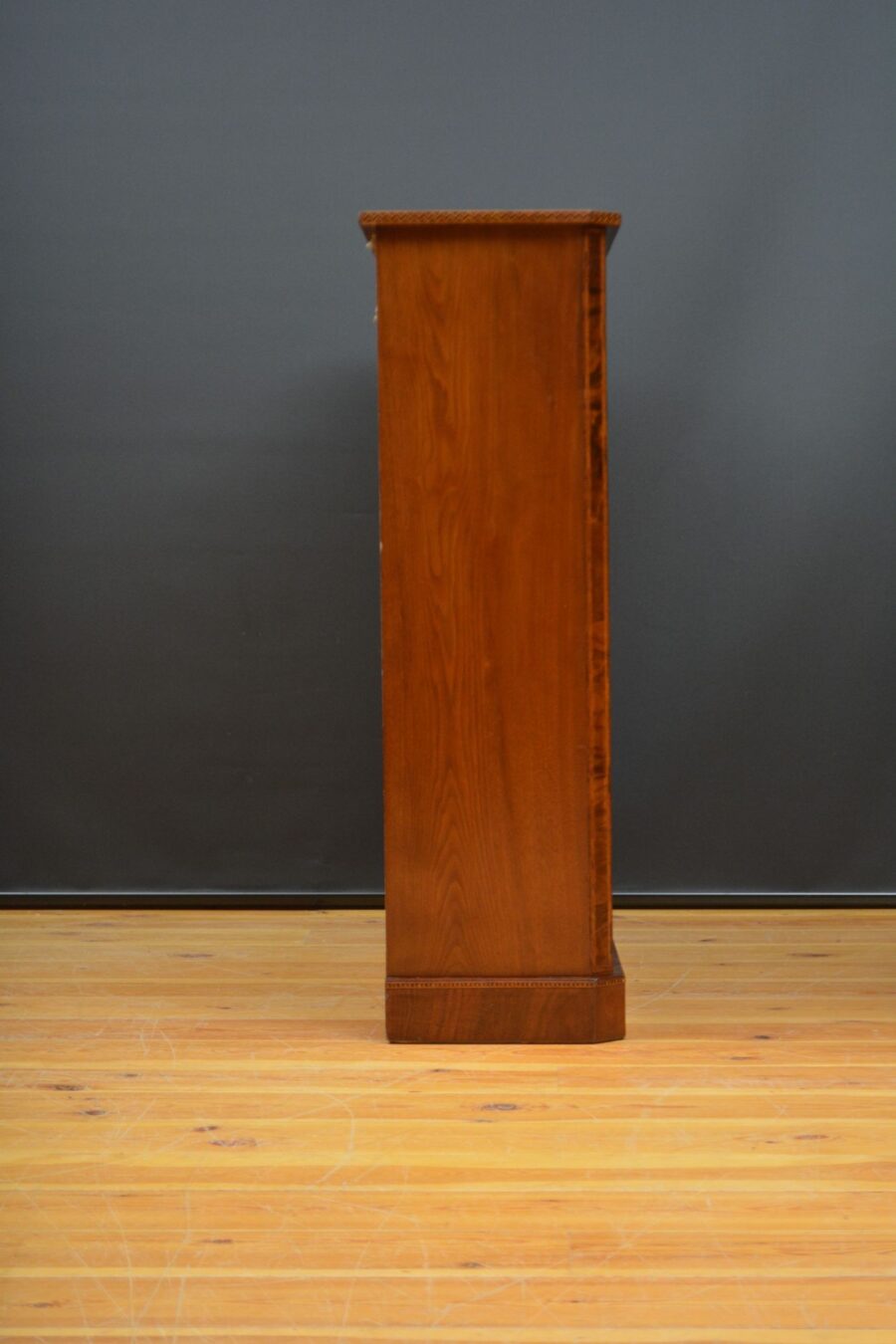 Victorian Walnut and Inlaid Open Bookcase - Image 15