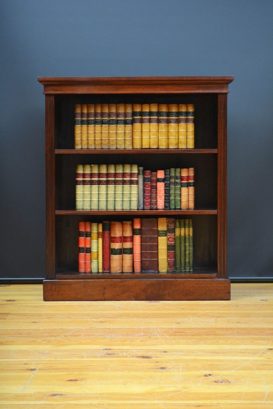 Victorian Walnut Open Bookcase of Narrow Proportions - Image 2