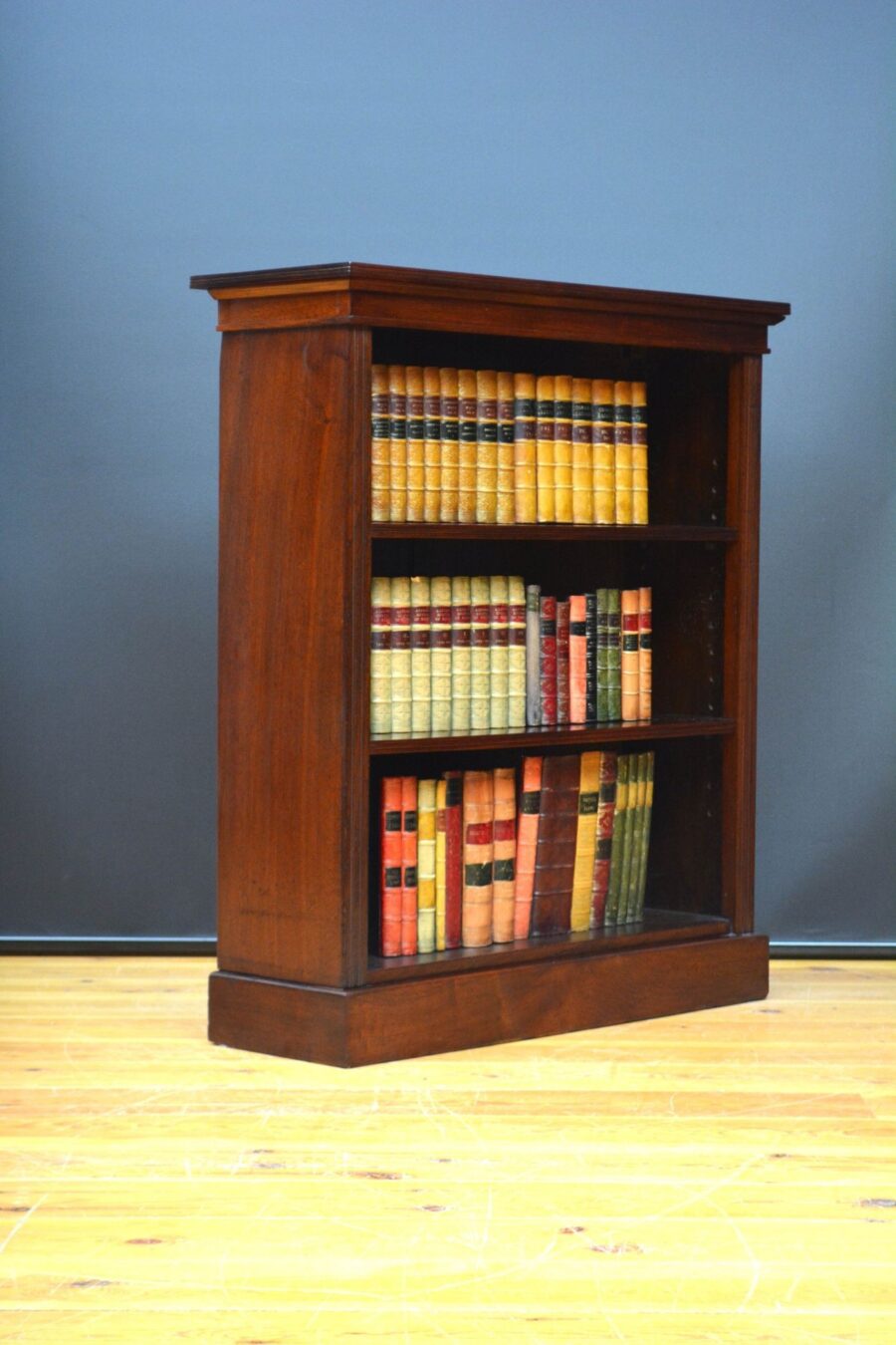 Victorian Walnut Open Bookcase of Narrow Proportions - Image 4