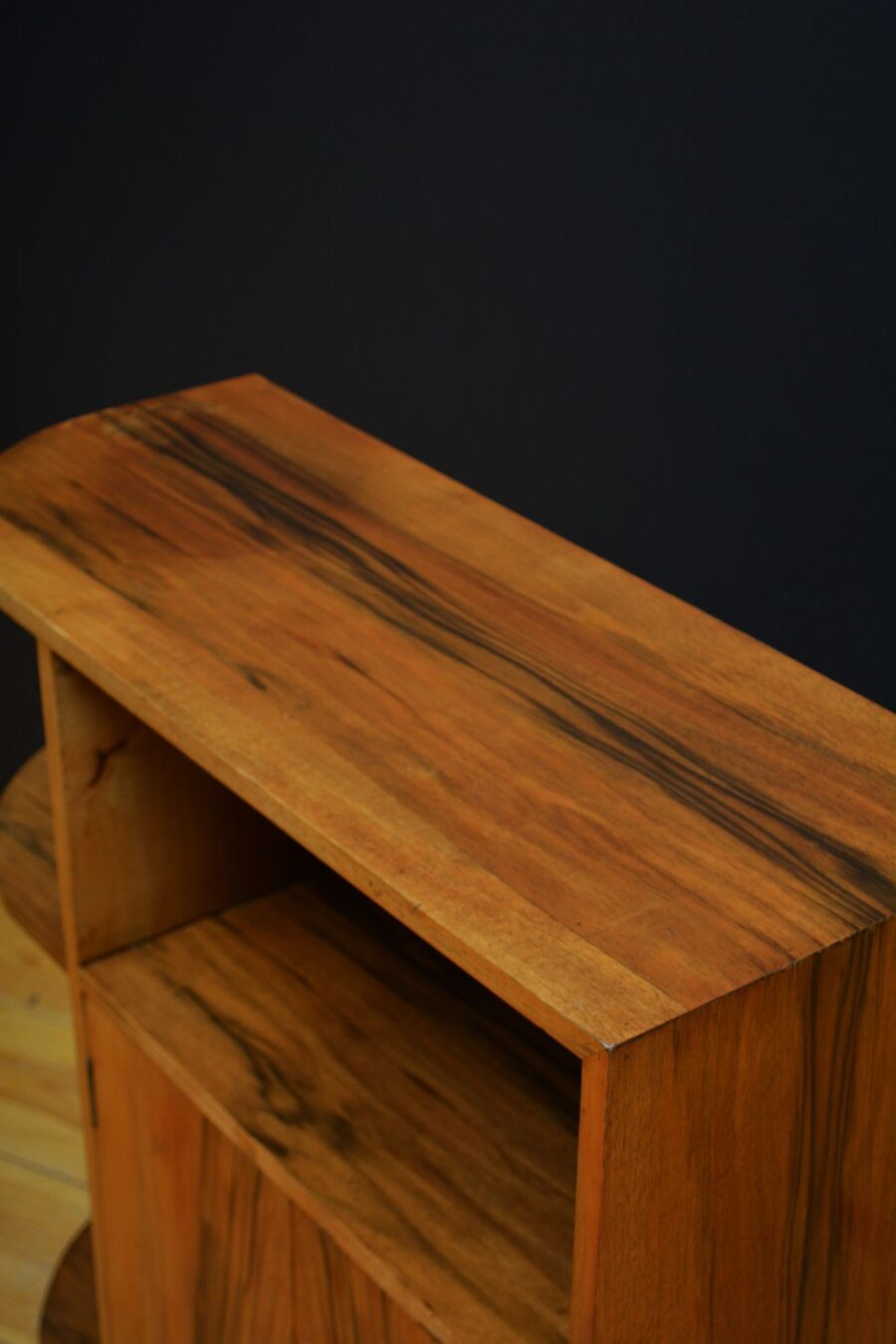 Low Art Deco Figured Walnut Cabinet / TV Stand - Image 5