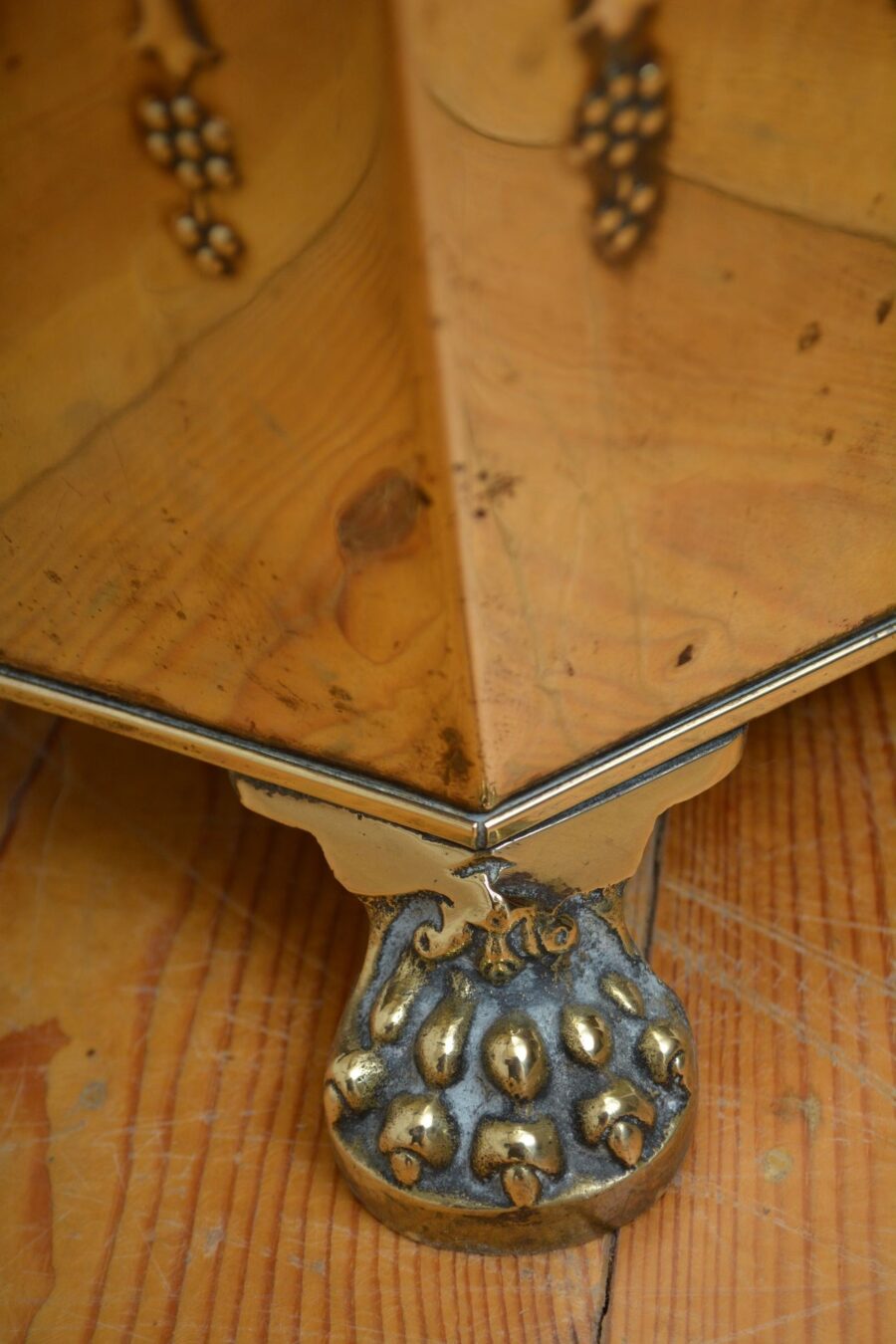 Edwardian Brass Coal Bin Plant Pot Planter - Image 7