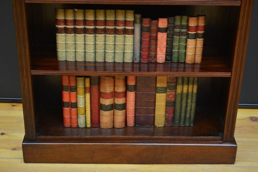 Victorian Walnut Open Bookcase of Narrow Proportions - Image 10