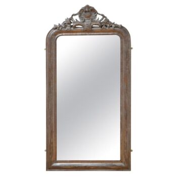 19th Century Silver Leaf Wall Mirror