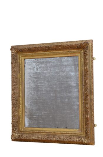 19th Century Giltwood Wall Mirror Gilded Mirror H79cm